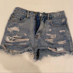 Luca & Grae ripped jean shorts